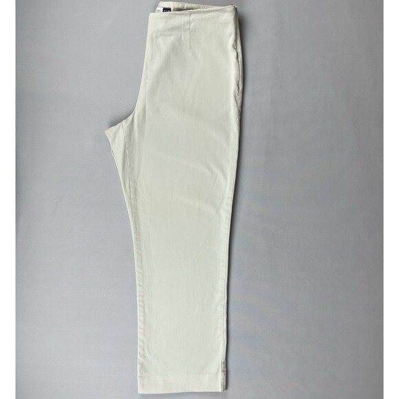 Gap Side Zip Stretch Capri Pants Women’s 8 Khakis Vintage Basic Preppy Essential - Picture 5 of 16